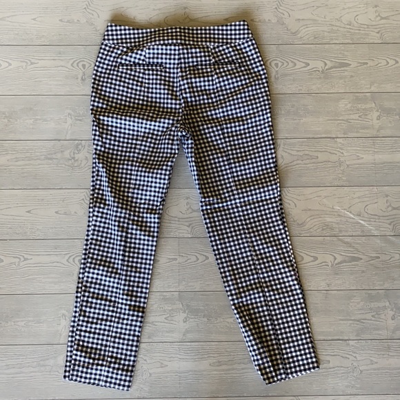 LOFT Gingham Pants size 4 - Picture 2 of 4